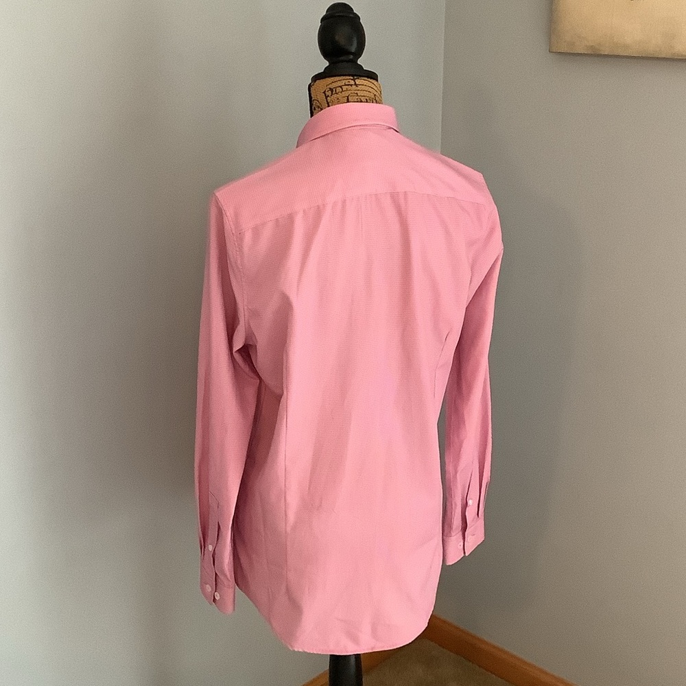 C-LAB NYC Long Sleeve Pink Dress Shirt Men Size Small 15/32-33" - Picture 2 of 15